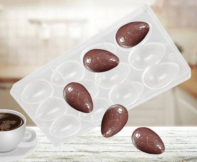 Pack X4 Moldes Chocolate Molde Policarbonato Huevo De Pascua-1