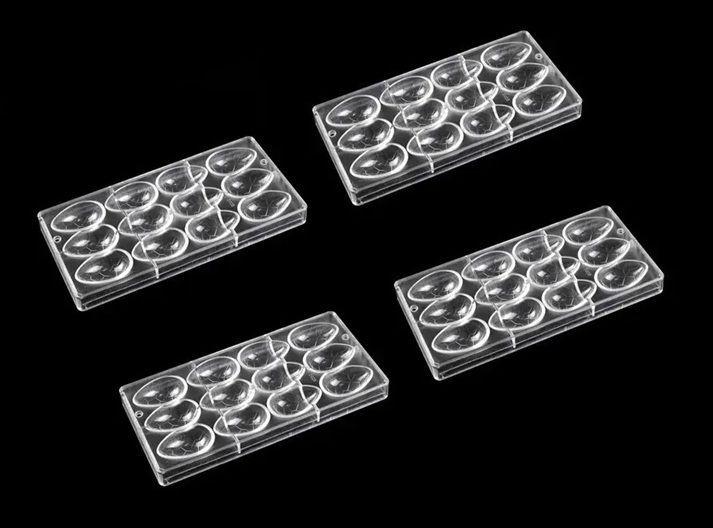 Pack X4 Moldes Chocolate Molde Policarbonato Huevo De Pascua-6