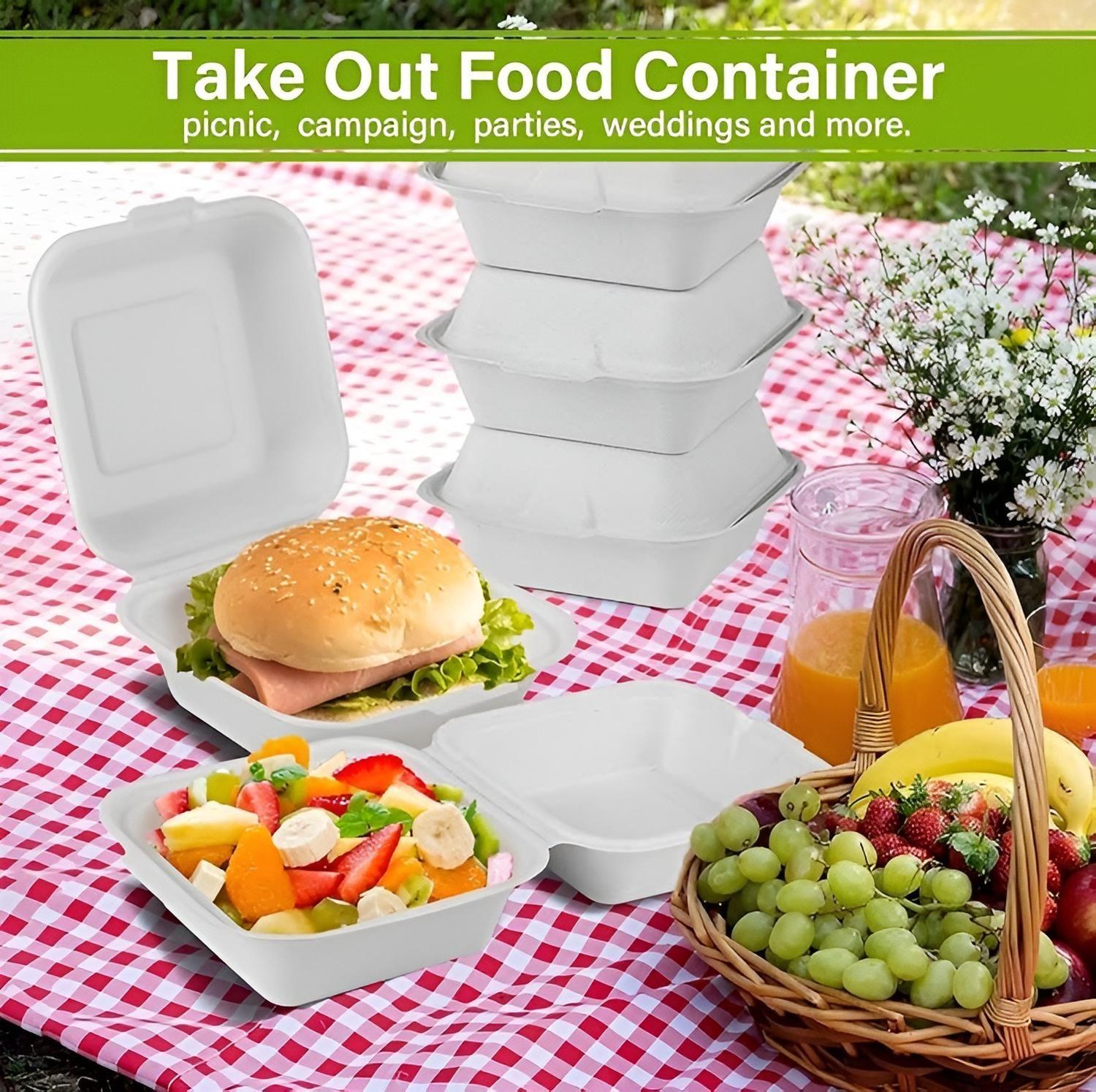 500 Envases De Plumavit Para Comida Envase Hamburguesa-5