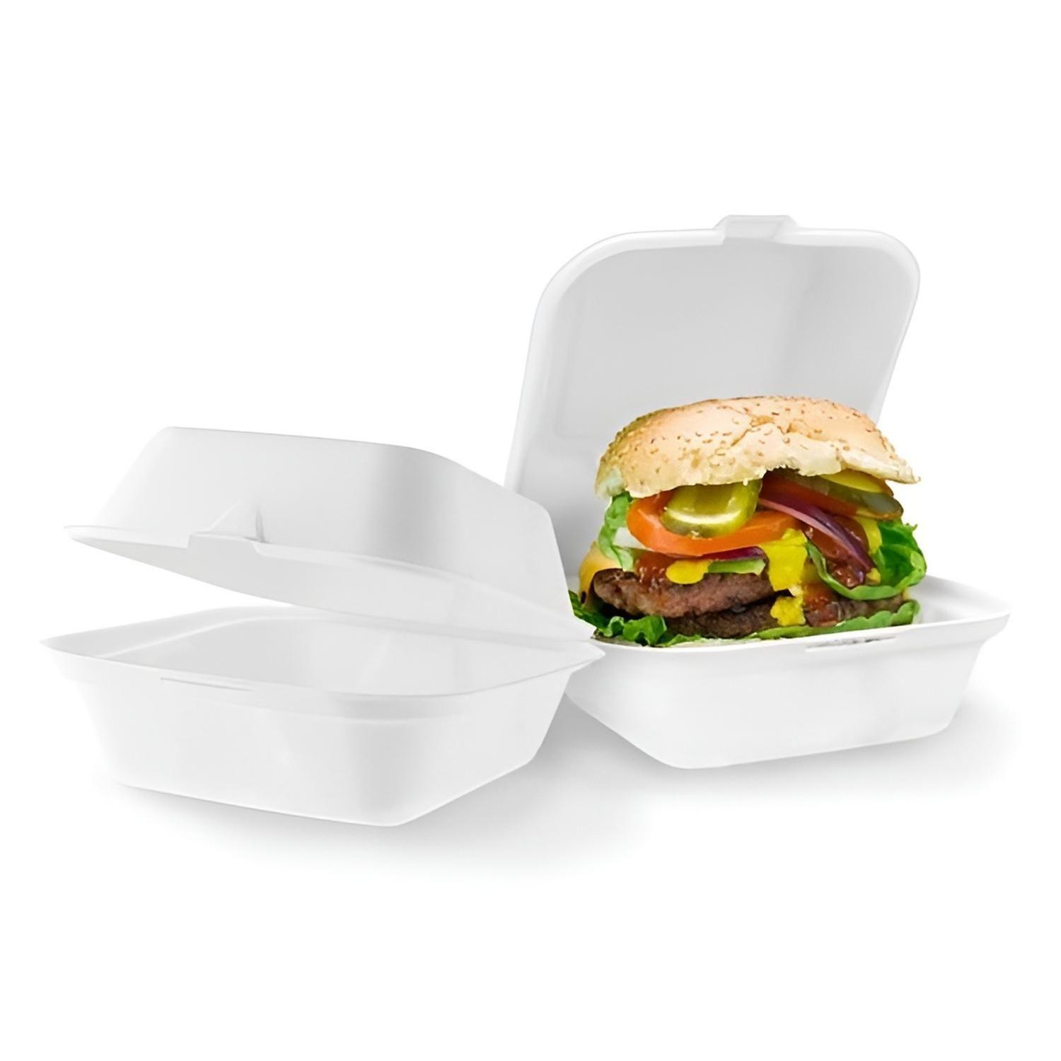 500 Envases De Plumavit Para Comida Envase Hamburguesa-7