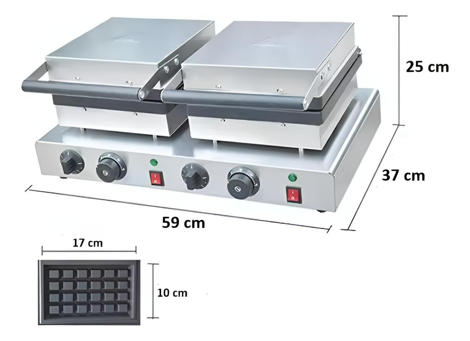 Waflera Doble Wafleras Maquina De Waffles Waflera Industrial-2