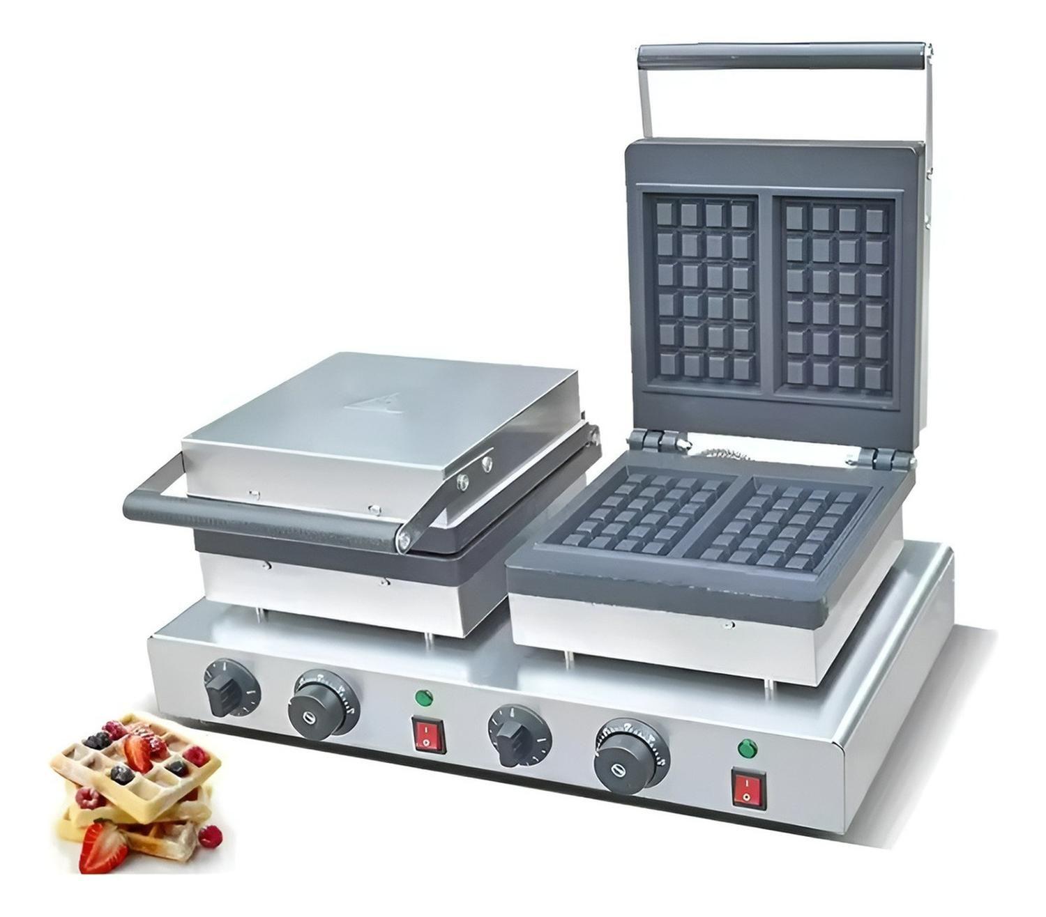 Waflera Doble Wafleras Maquina De Waffles Waflera Industrial-4