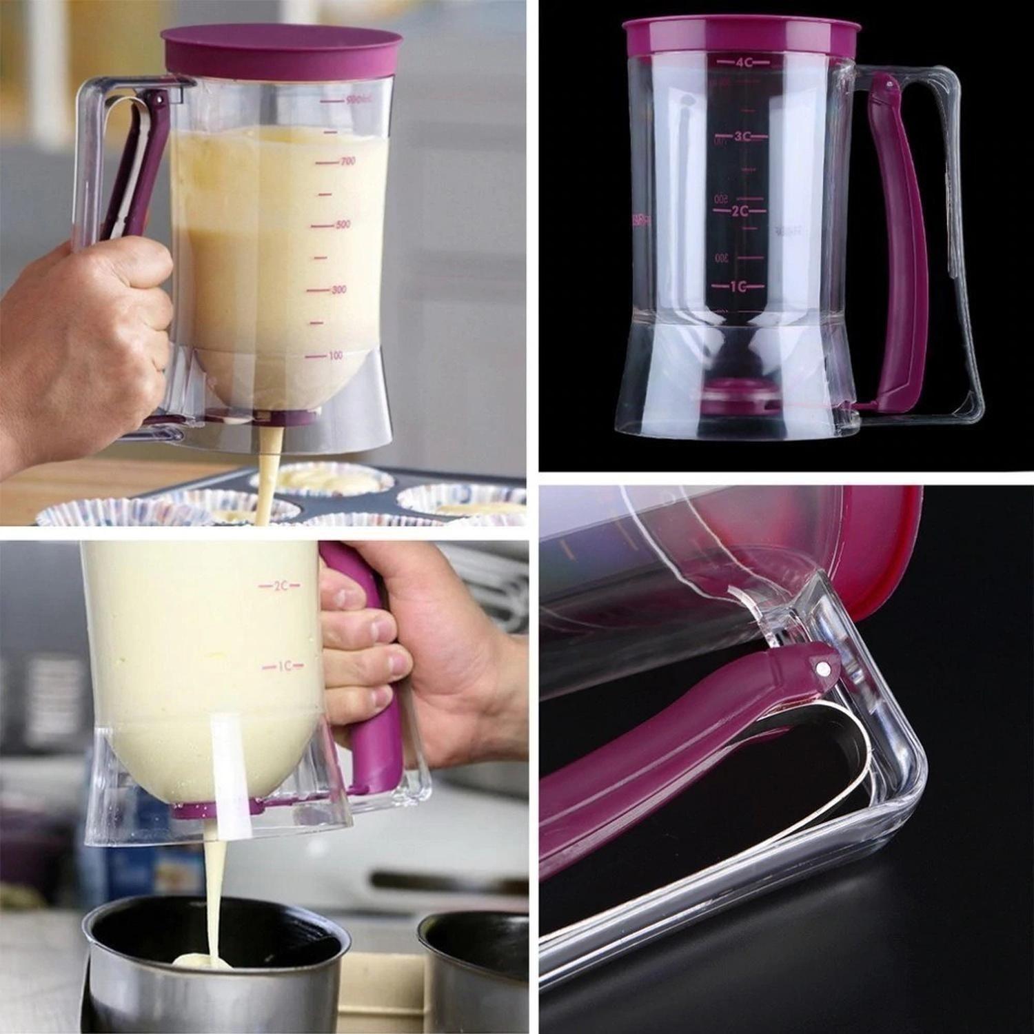 Pack X2 Dispensador De Masa Dispensador Masa Torta Queque X2 Morado-6