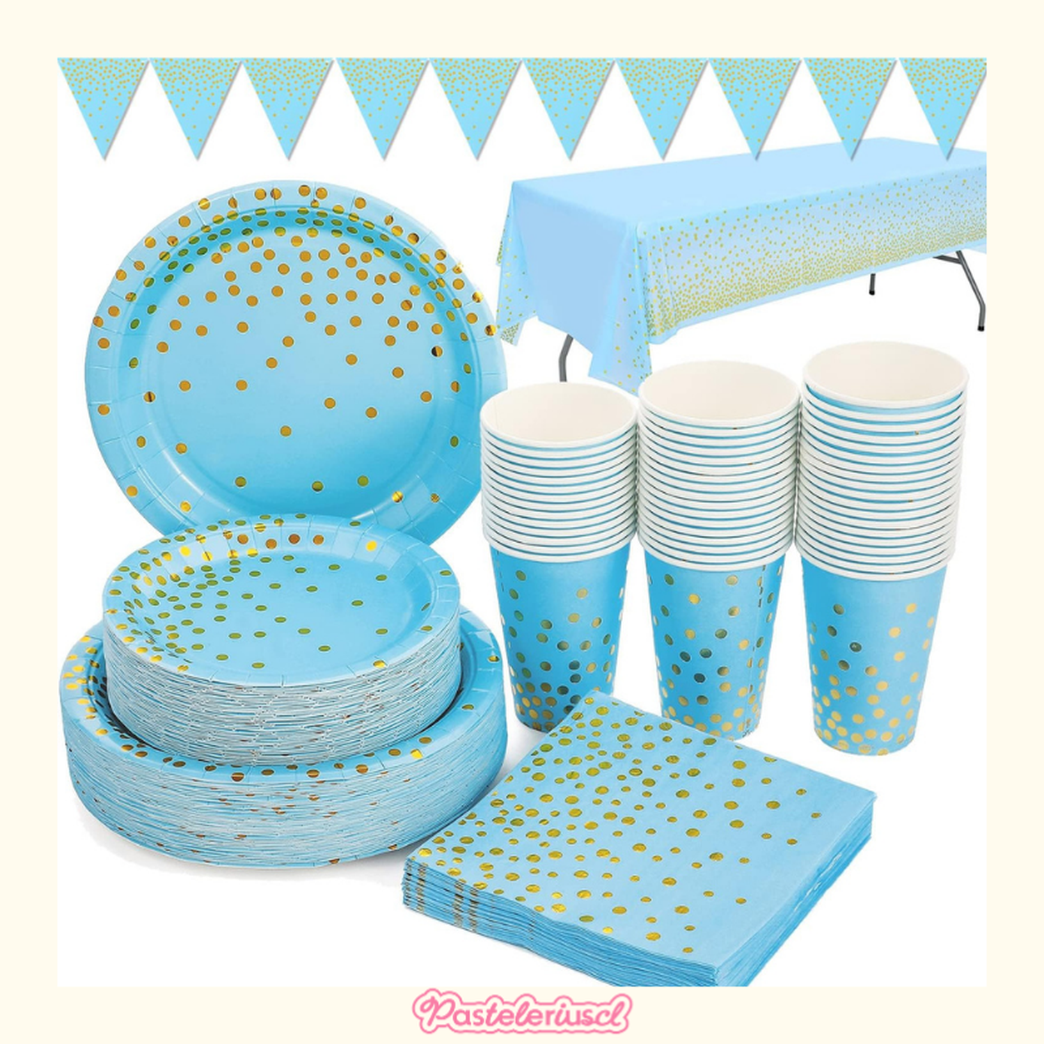 Vaso Desechables Vajilla De Cumpleaños Servilleta Platos 52pcs-6