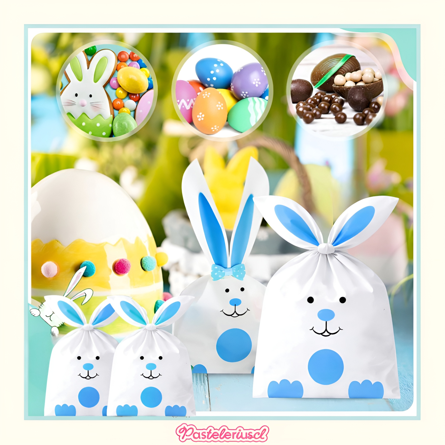X200 Bolsas De Regalo De Pascua Bolsas De Recuerdos De Fiesta Para Regalo 22x13cm-7