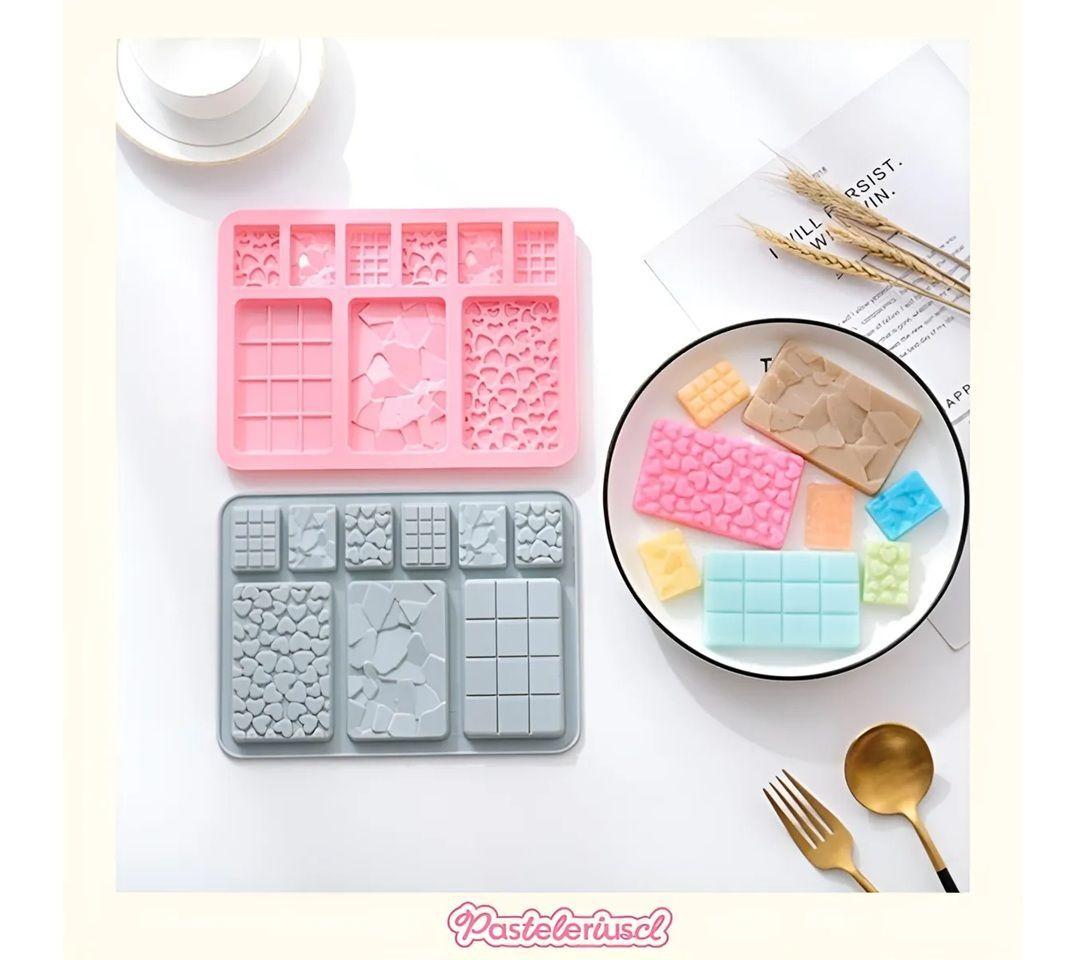 Moldes De Chocolate Molde Barra De Chocolate Silicona B9 Repostería Chocolate Silicona PASTELERIUSCL-4