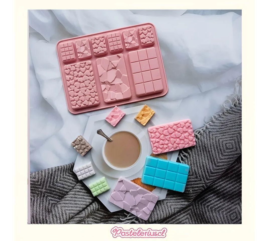 Moldes De Chocolate Molde Barra De Chocolate Silicona B9 Repostería Chocolate Silicona PASTELERIUSCL-6