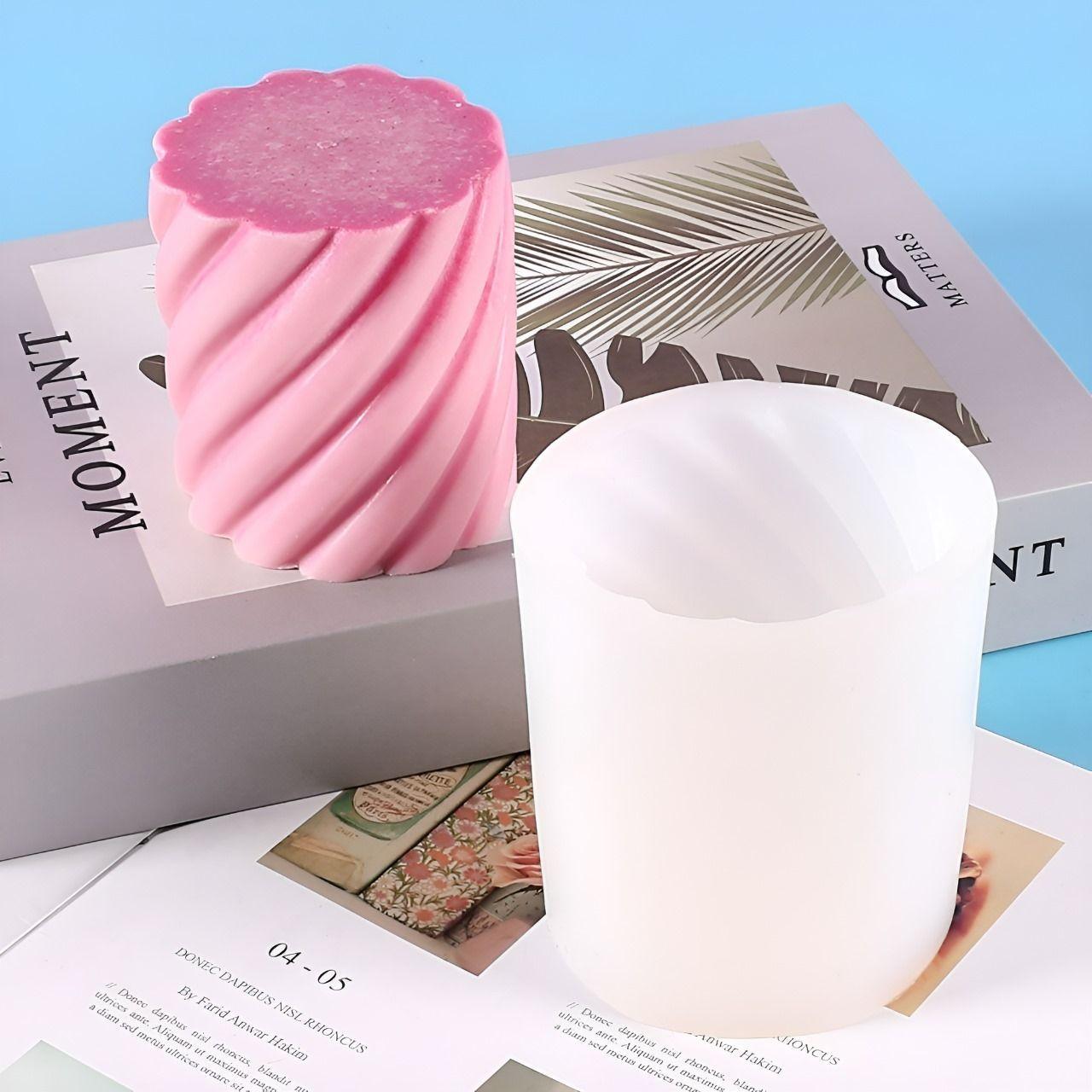 2 Moldes Para Hacer Velas Molde Para Velas Cilindro Espiral-6