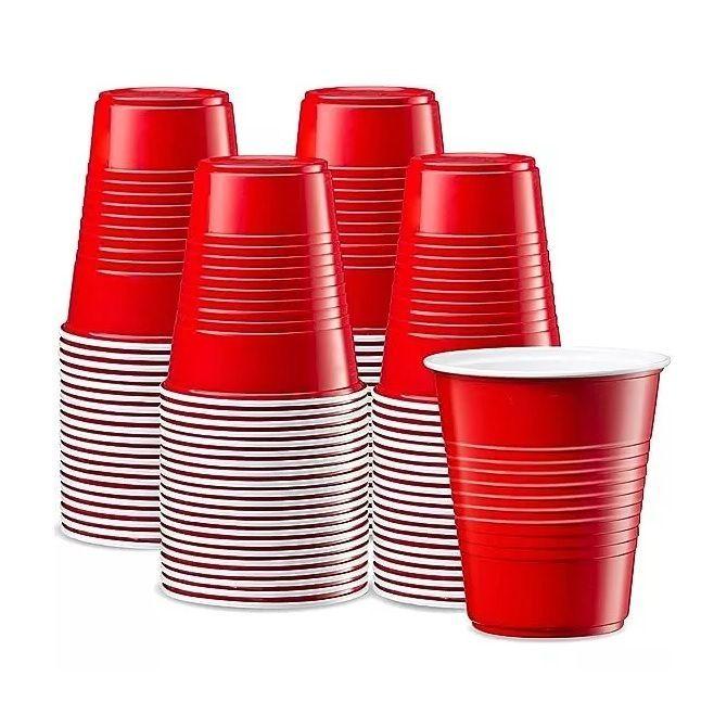 100 Vasos Plasticos Vaso Desechable Grande 473ml-0