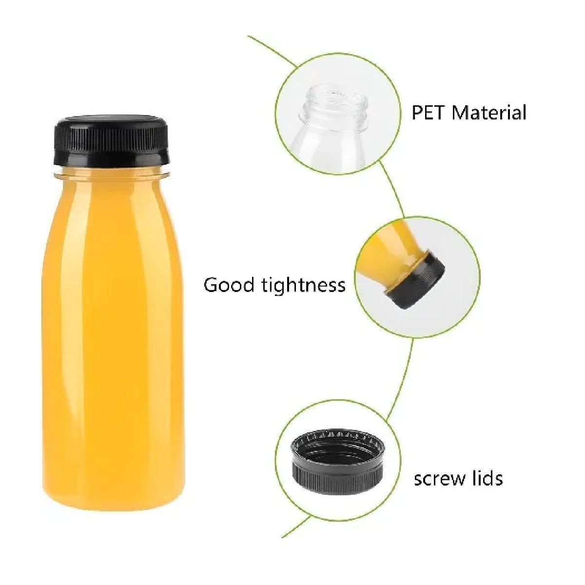 70 Botellas Pet Transparente Botellas Plastico 300ml Botella Con Tapa Botellas Plásticas Para Jugos-2