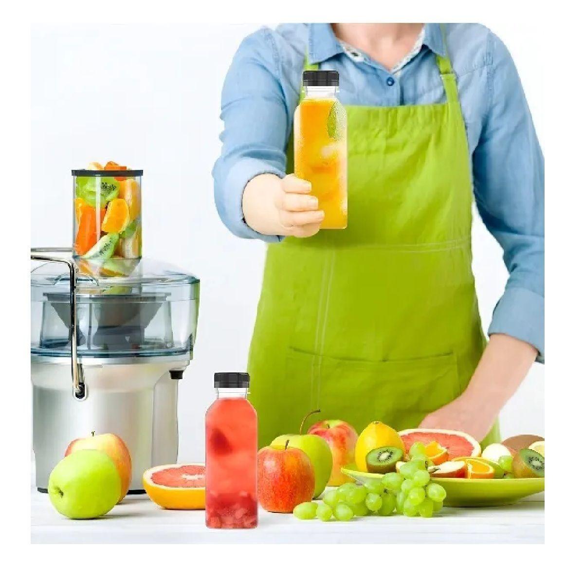 70 Botellas Pet Transparente Botellas Plastico 300ml Botella Con Tapa Botellas Plásticas Para Jugos-6