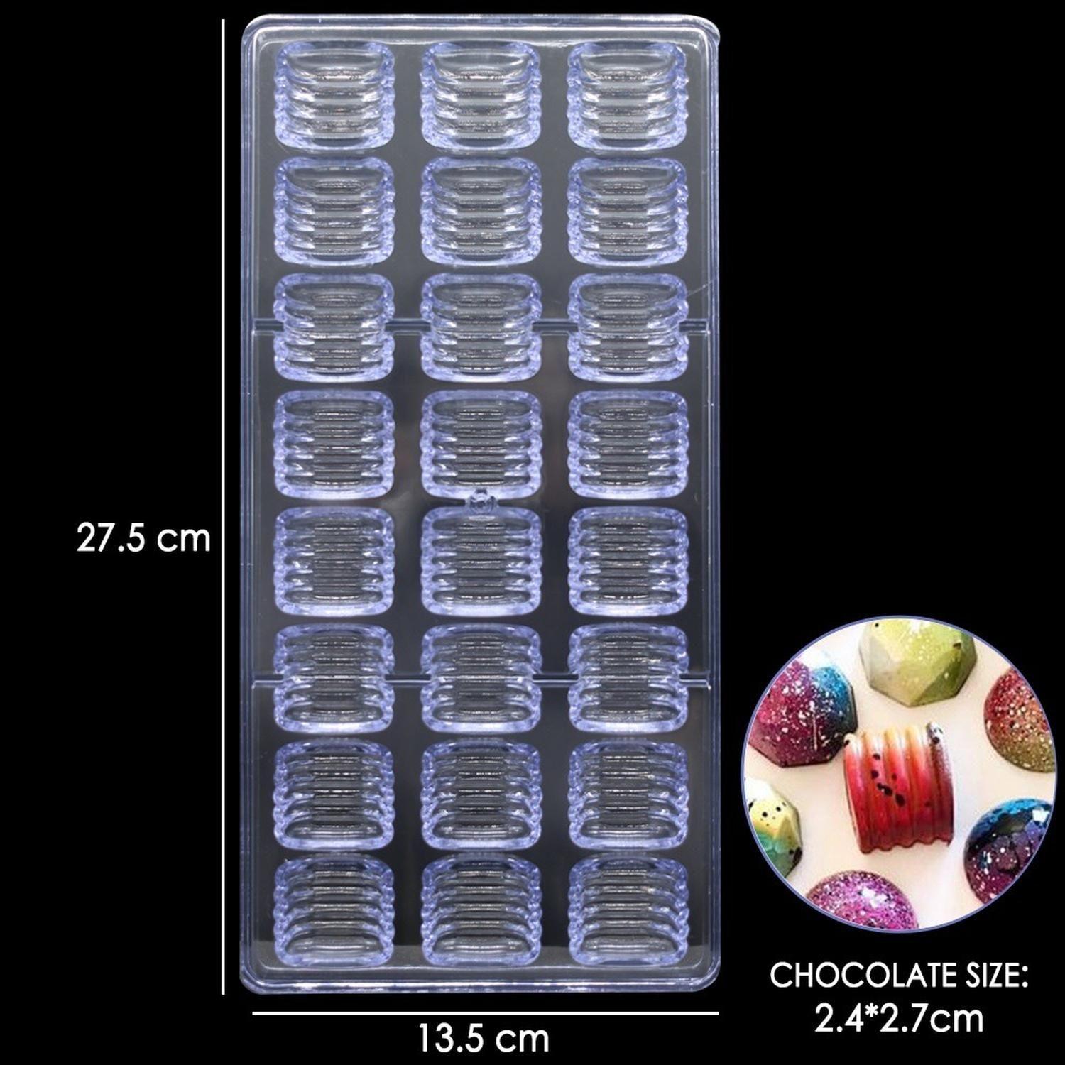 Molde Chocolate Acrilico Molde De Chocolate Molde Lineal-2