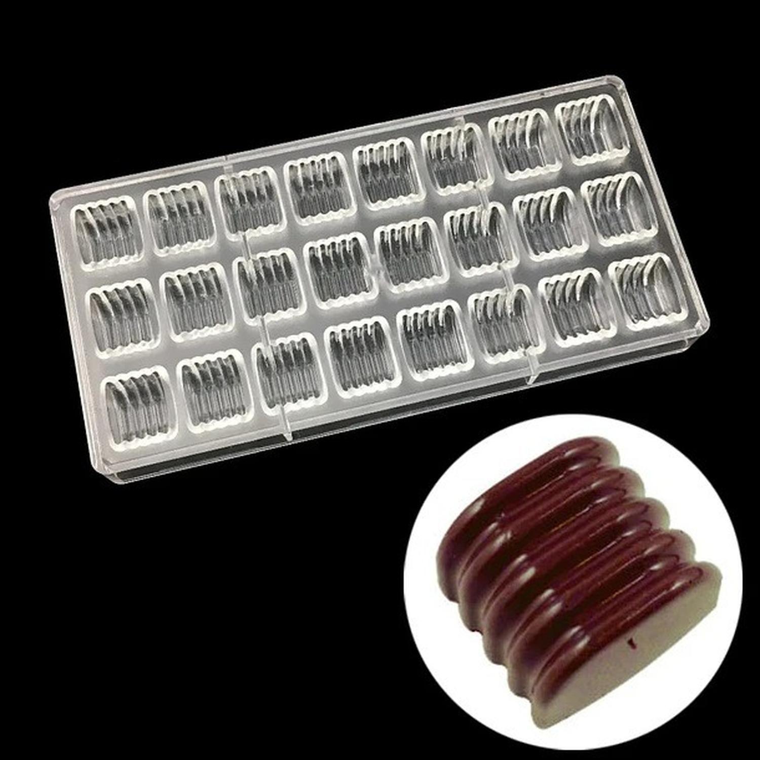 Molde Chocolate Acrilico Molde De Chocolate Molde Lineal-5