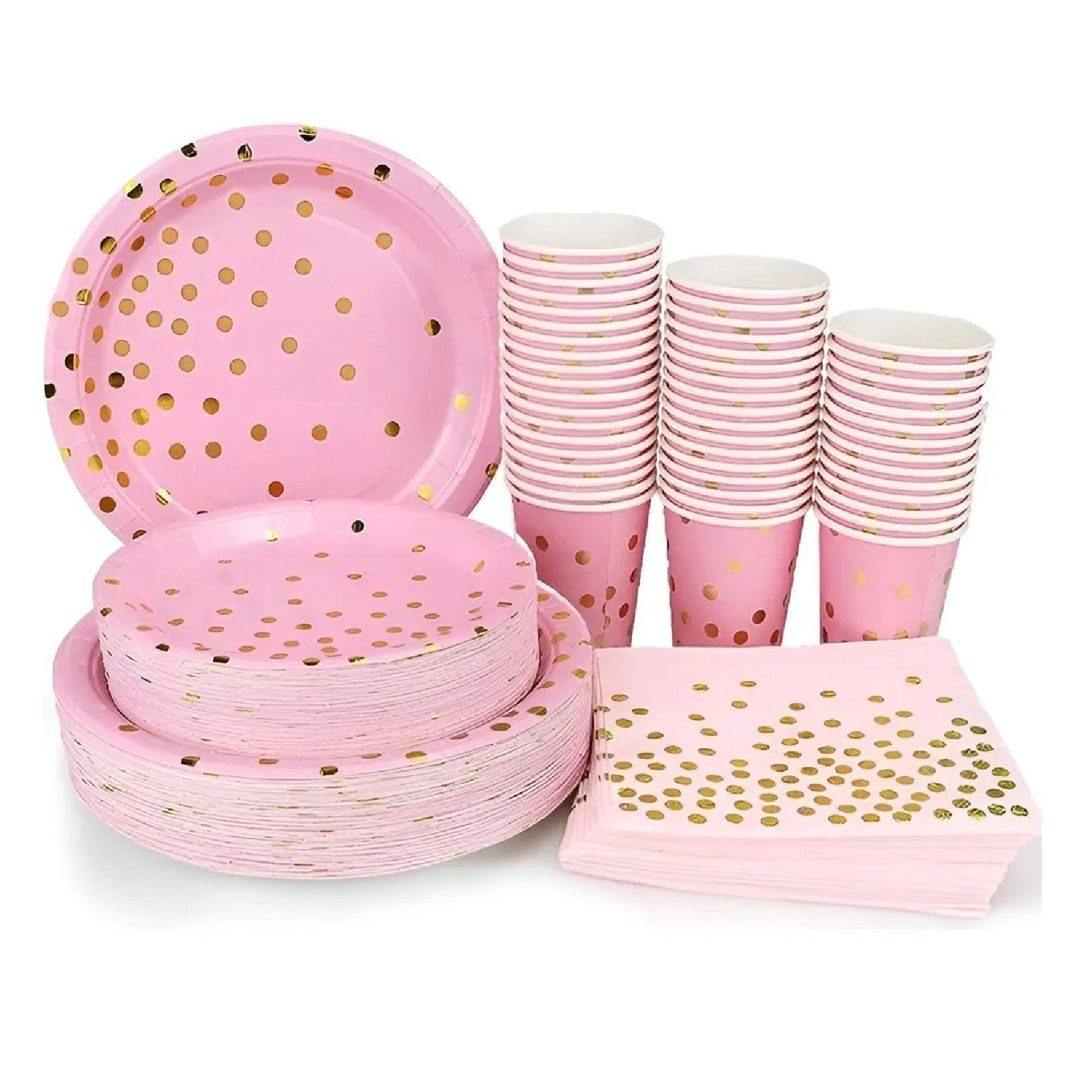 X20 Vajilla De Cumpleaños Vaso Servilleta Platos Desechables-5