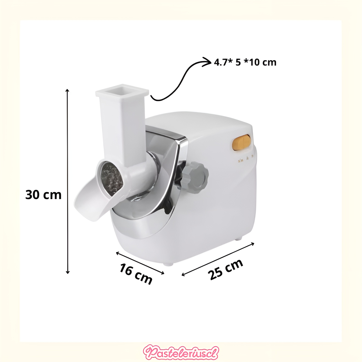 Rallador Comercial Eléctrico Giratorio Con 3 Cuchillas 300W maquina para rallar queso rebanador-2