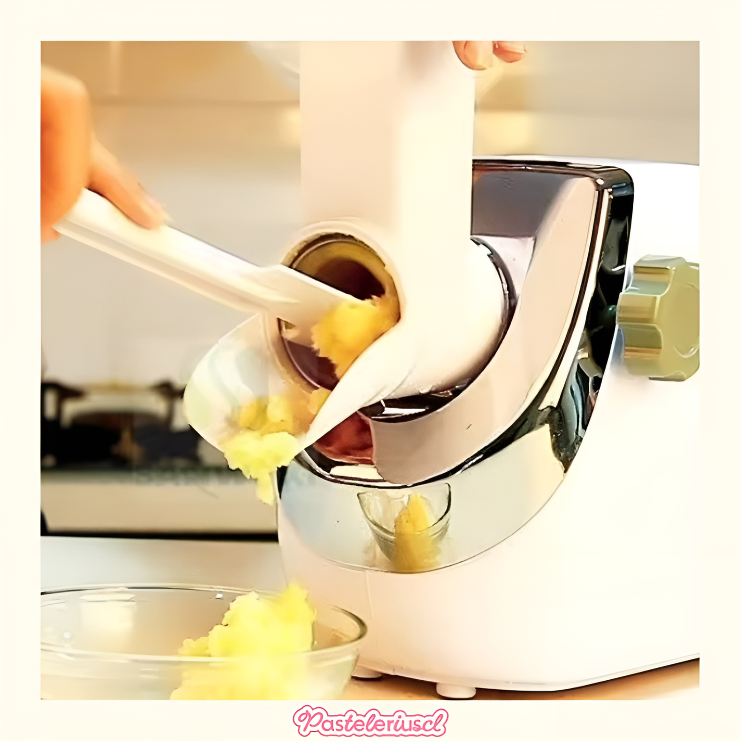 Rallador Comercial Eléctrico Giratorio Con 3 Cuchillas 300W maquina para rallar queso rebanador-3