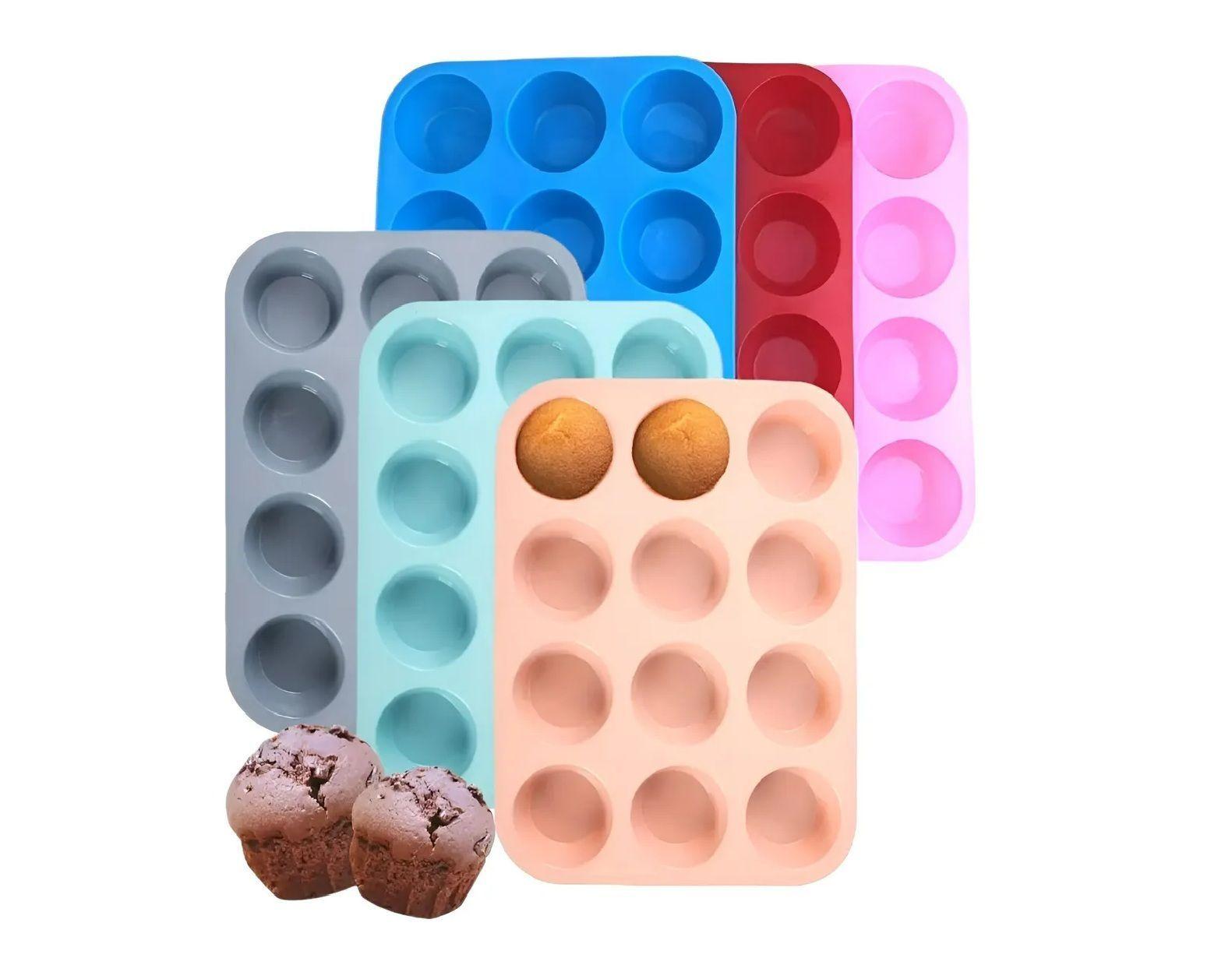 Molde Cupcakes Molde 12 Magdalena Molde Muffin Reposteria 12 multicolor -5