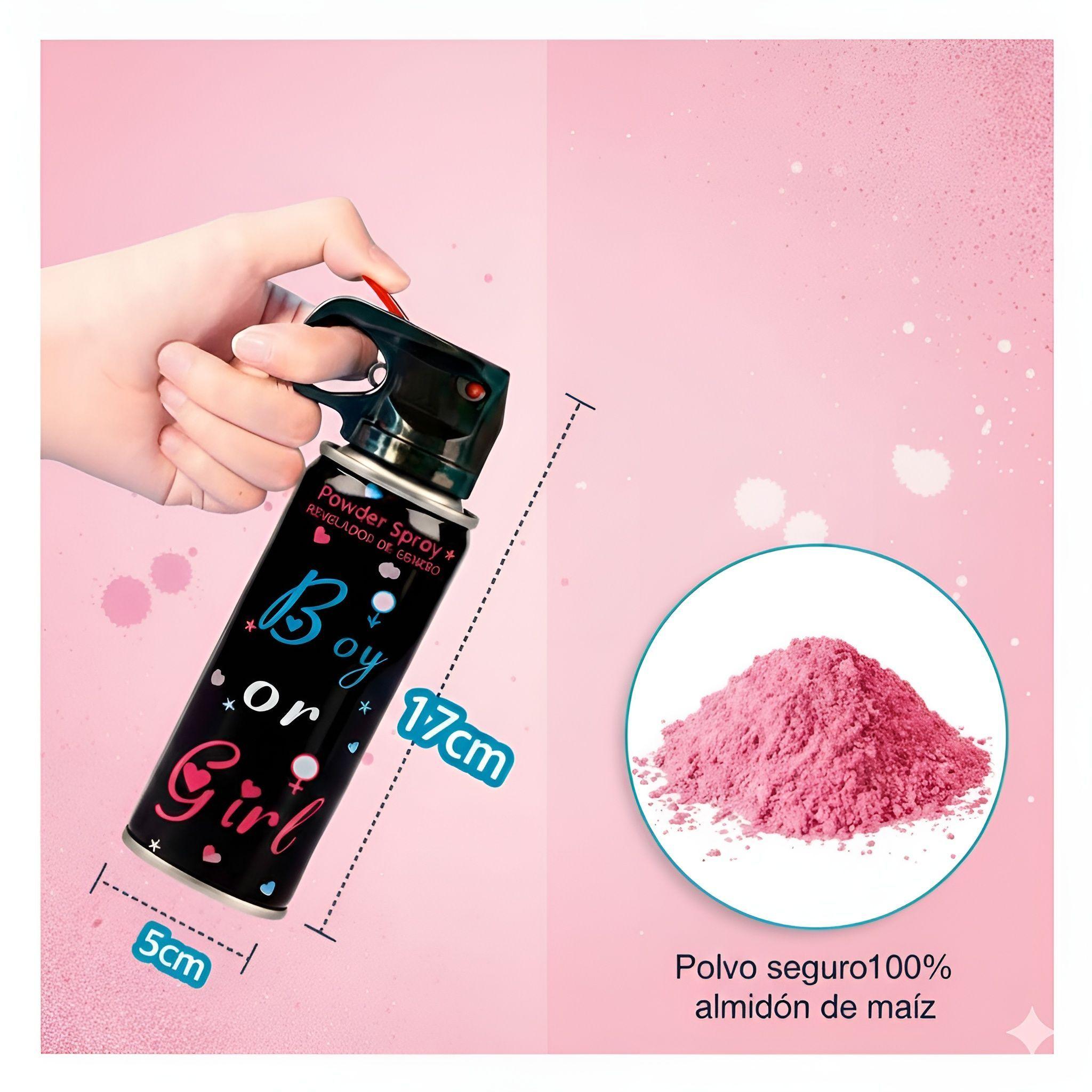 Packx2 Extintor Humo Revelacion De Genero Cañon Spray Color -2