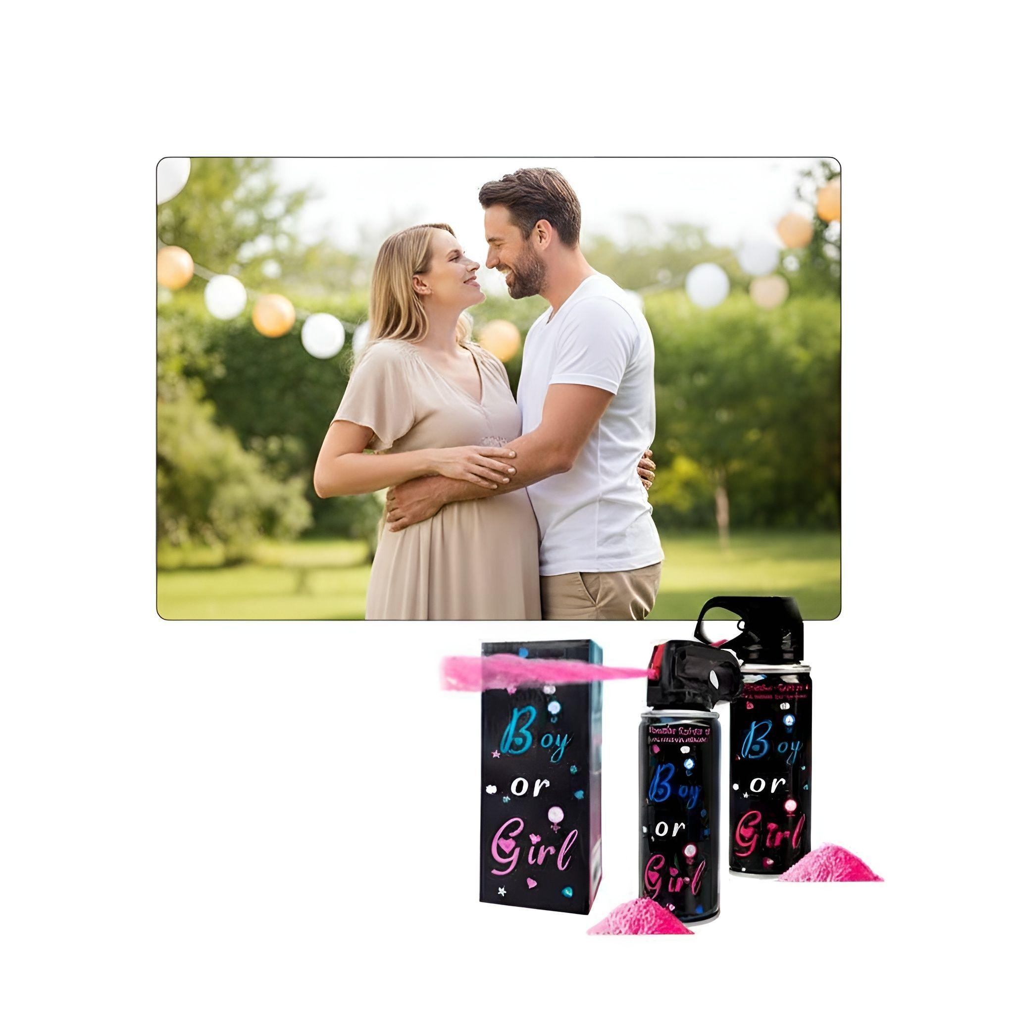 Packx2 Extintor Humo Revelacion De Genero Cañon Spray Color -3