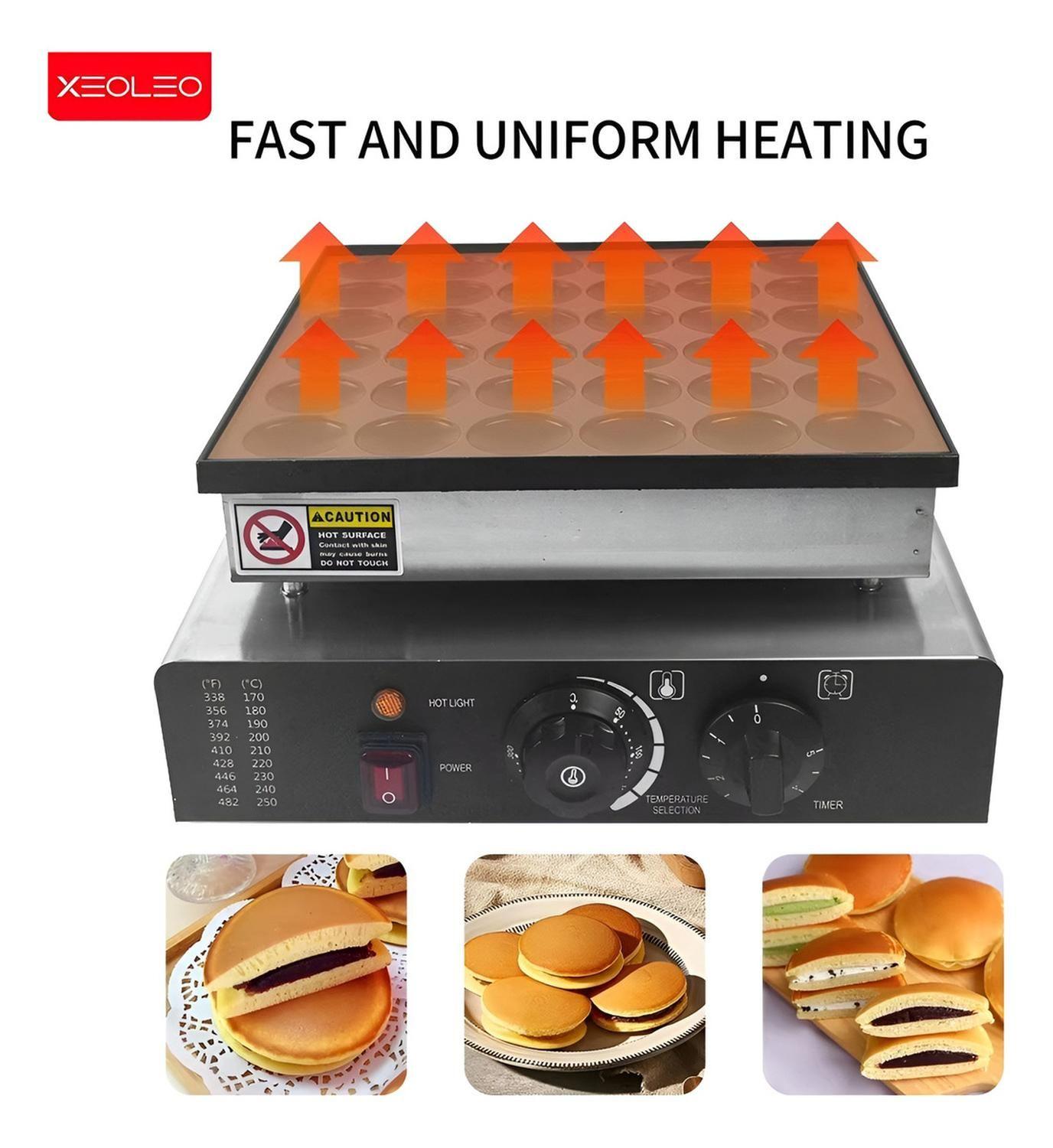Waffle Mini Panqueques Wafle Panqueques Industrial 36 Cav-6
