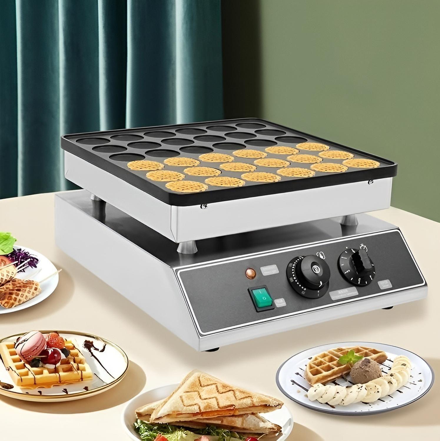 Waffle Mini Panqueques Wafle Panqueques Industrial 36 Cav-9