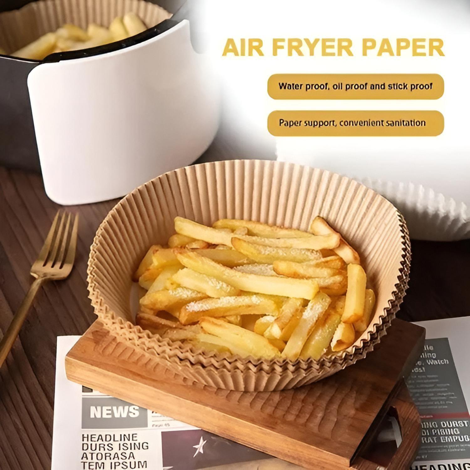 Pack 200 Papel Para Freidora Air Fryer Forro Antihaderente-2