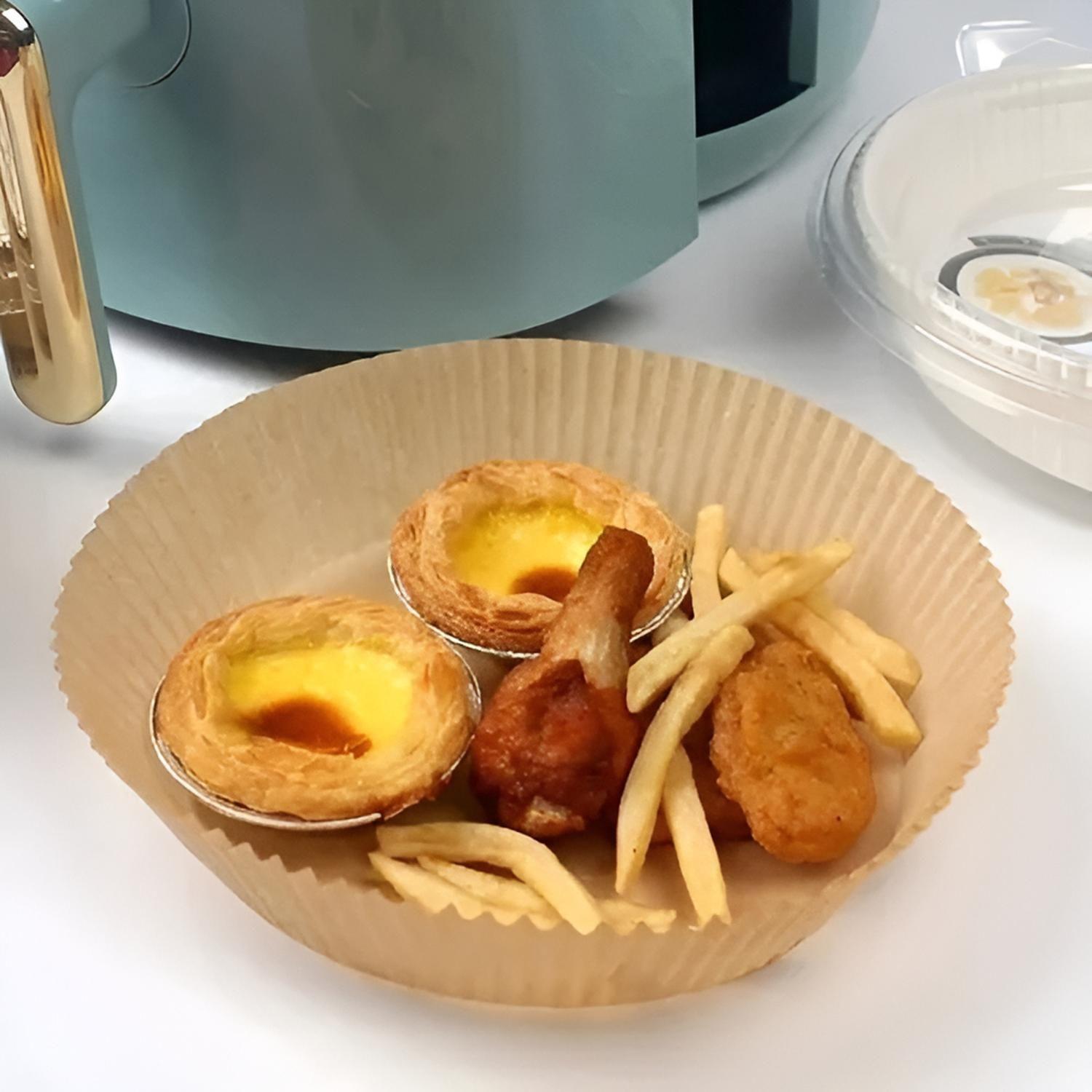 Pack 200 Papel Para Freidora Air Fryer Forro Antihaderente-3