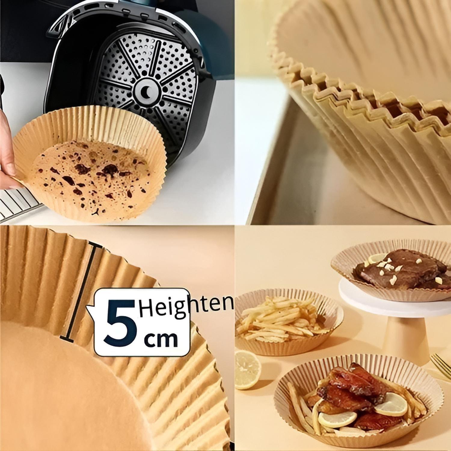 Pack 200 Papel Para Freidora Air Fryer Forro Antihaderente-4