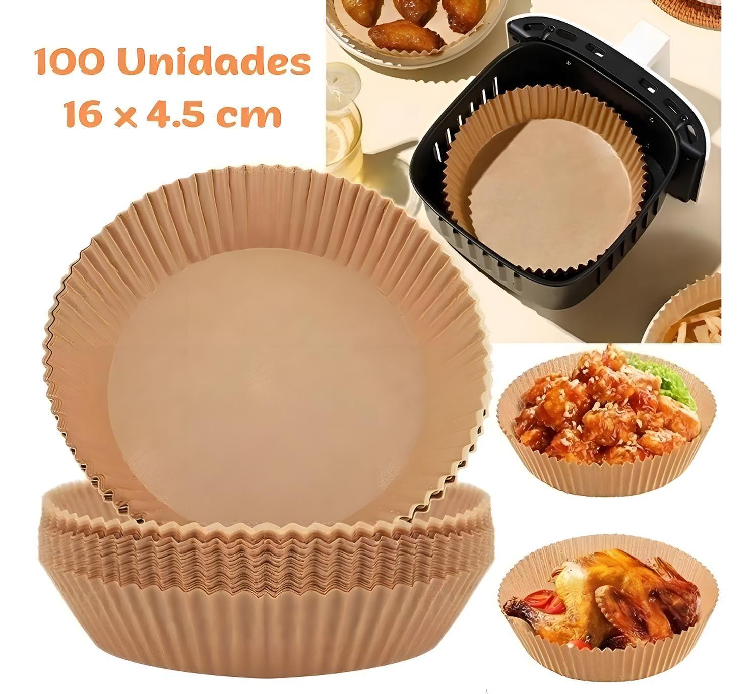 Pack 200 Papel Para Freidora Air Fryer Forro Antihaderente-5
