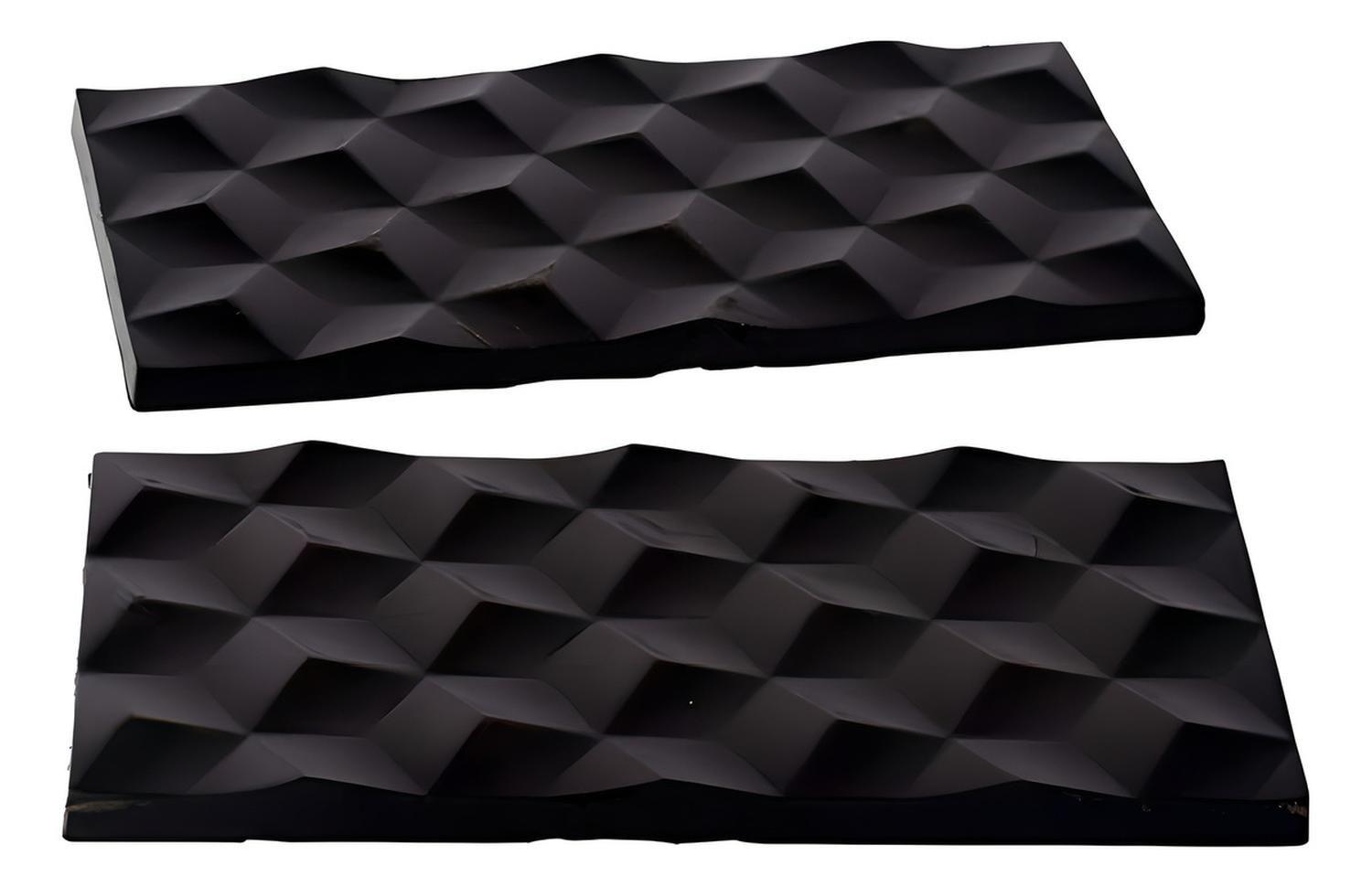 Molde Policarbonato Moldes Chocolate Barra Diamante 3D-5