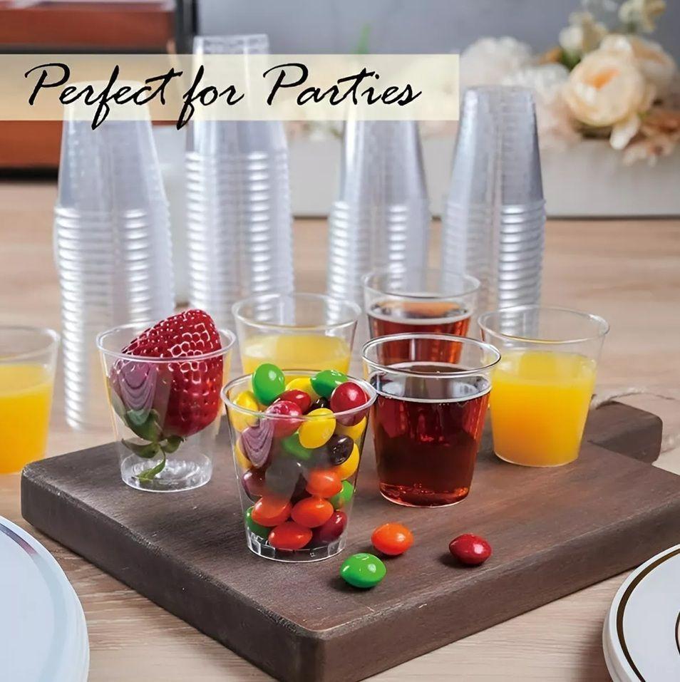 Set X100 Vasos Postres + 100 Cucharas Postres Desechables-3