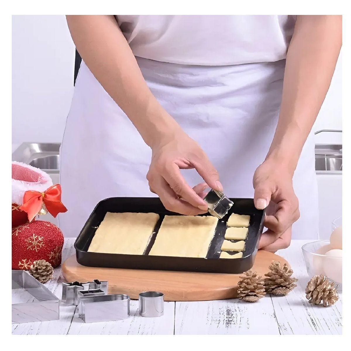 Molde Casa Galleta Navidad Cortadores De Galletas Navidad 3d-4