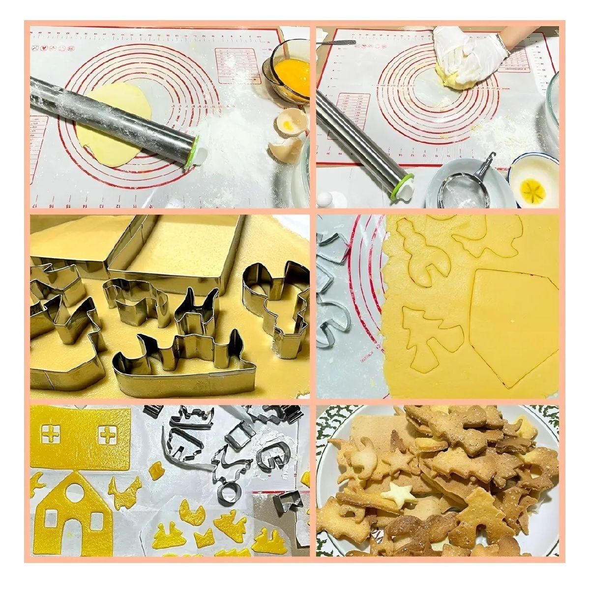 Molde Casa Galleta Navidad Cortadores De Galletas Navidad 3d-7