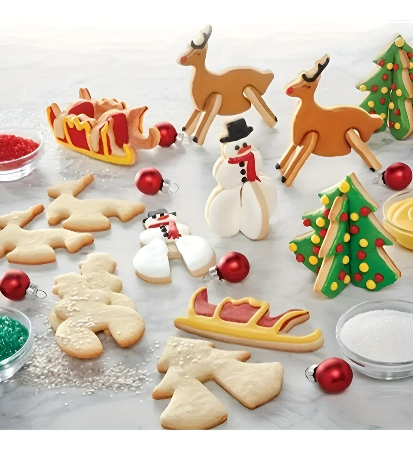 Molde Casa Galleta Navidad Cortadores De Galletas Navidad 3d-9
