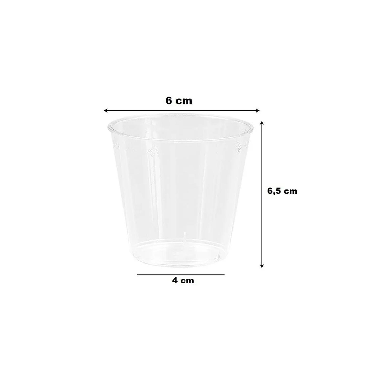 100 Set De Vasos Shot Postres Pocillos Vasos Plastico 88 Ml Blanco-2