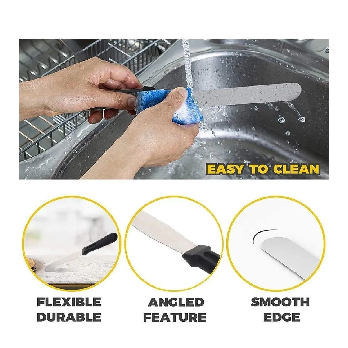 Espatula Repostera Espatula Para Alisar Espatula Reposteria Espatulas Cocina Espátula Decoración-3