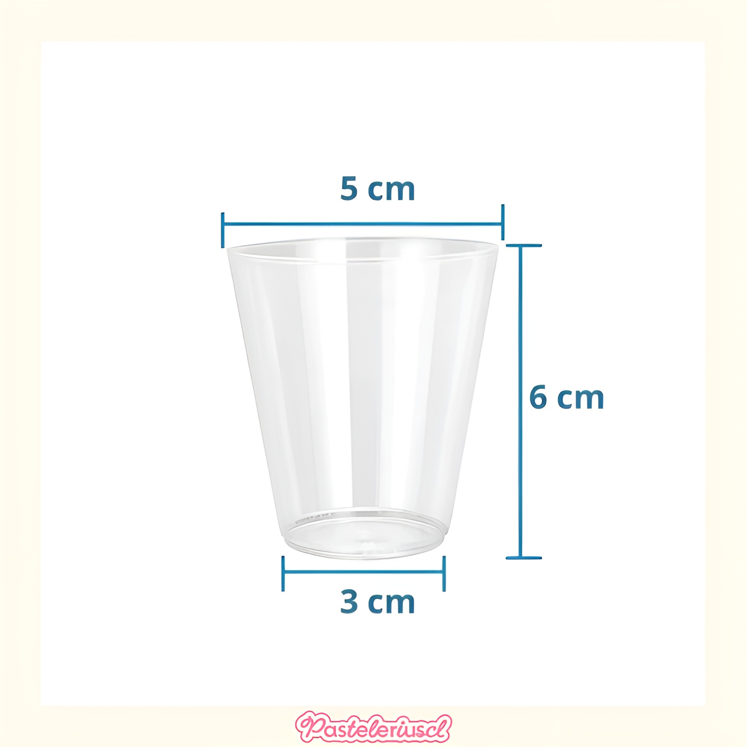 50 Vasos Plasticos Vasos Postre Vasos Acrilicos Postres 2oz/60ml-2
