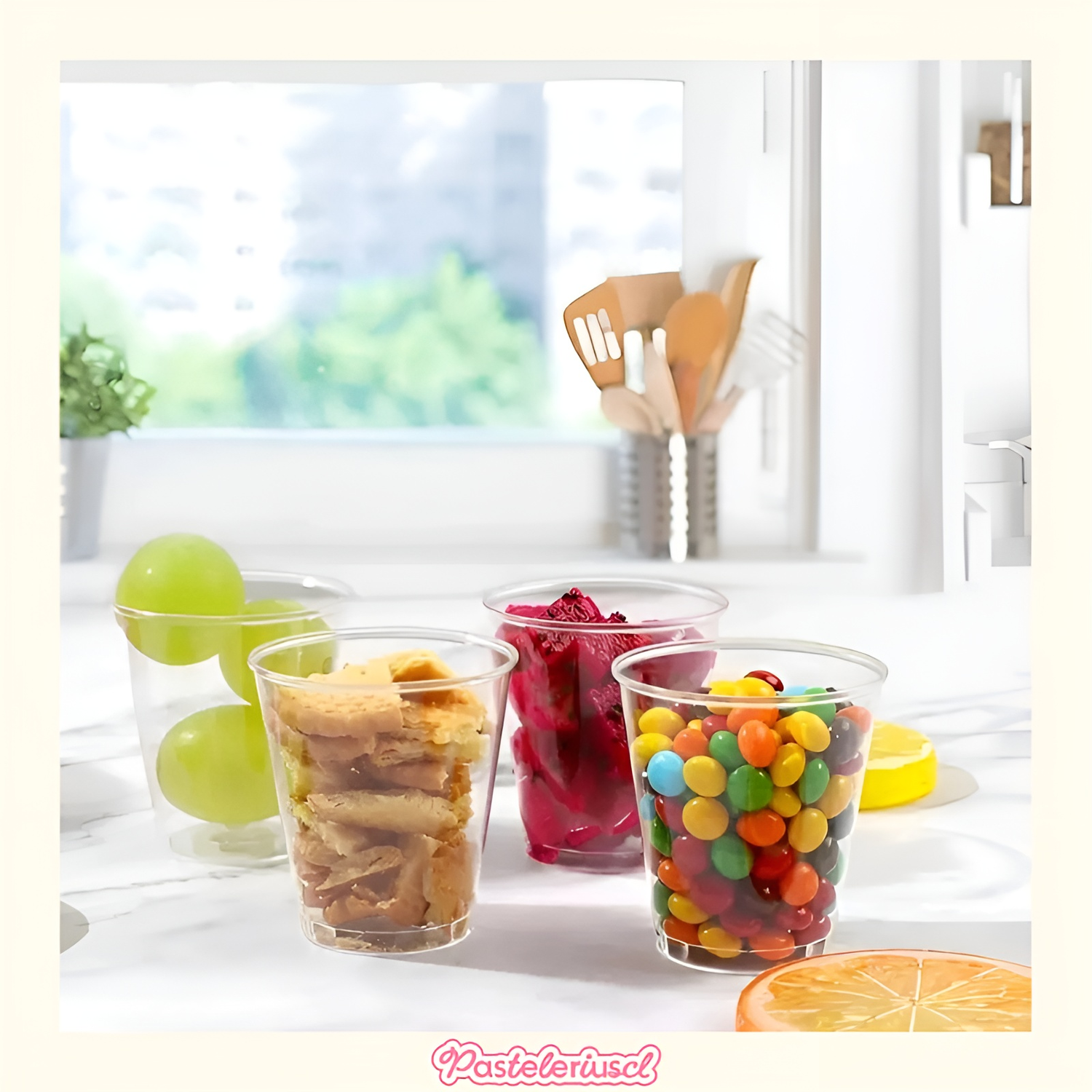 50 Vasos Plasticos Vasos Postre Vasos Acrilicos Postres 2oz/60ml-3