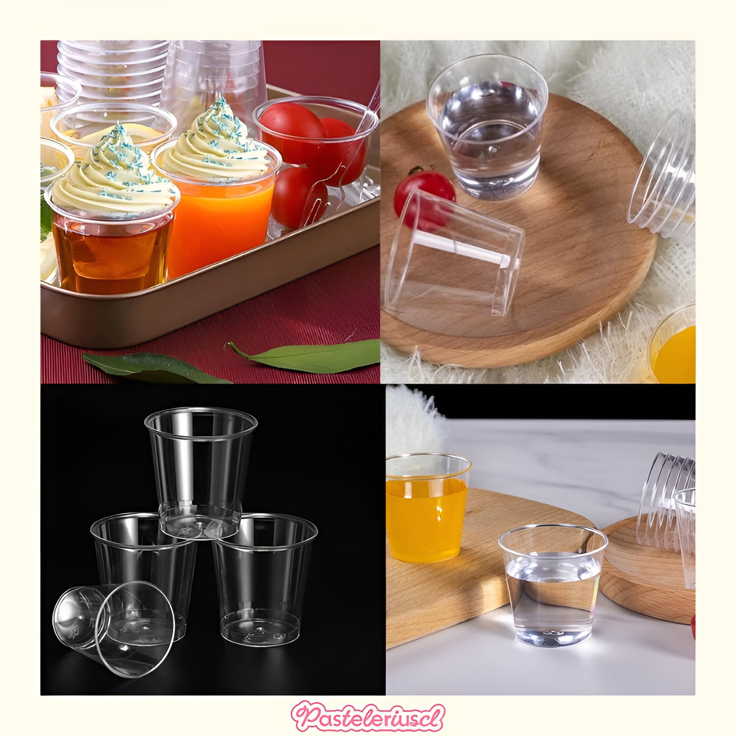 50 Vasos Plasticos Vasos Postre Vasos Acrilicos Postres 2oz/60ml-4