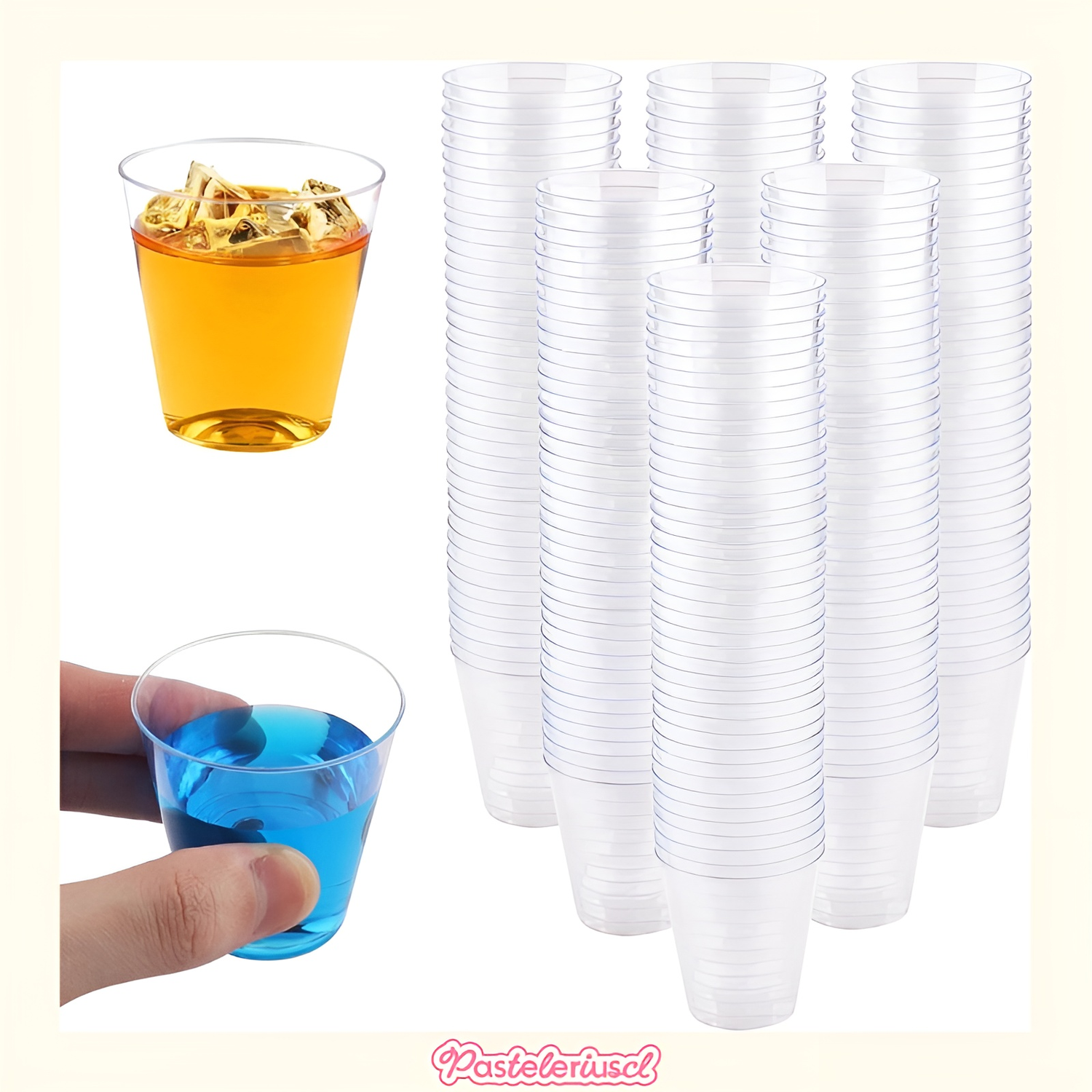 50 Vasos Plasticos Vasos Postre Vasos Acrilicos Postres 2oz/60ml-5