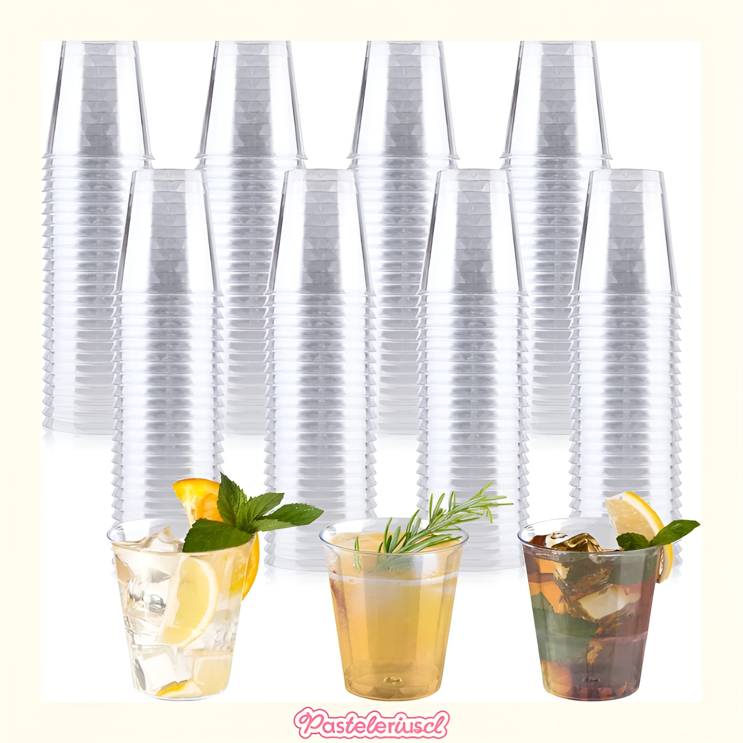 50 Vasos Plasticos Vasos Postre Vasos Acrilicos Postres 2oz/60ml-7