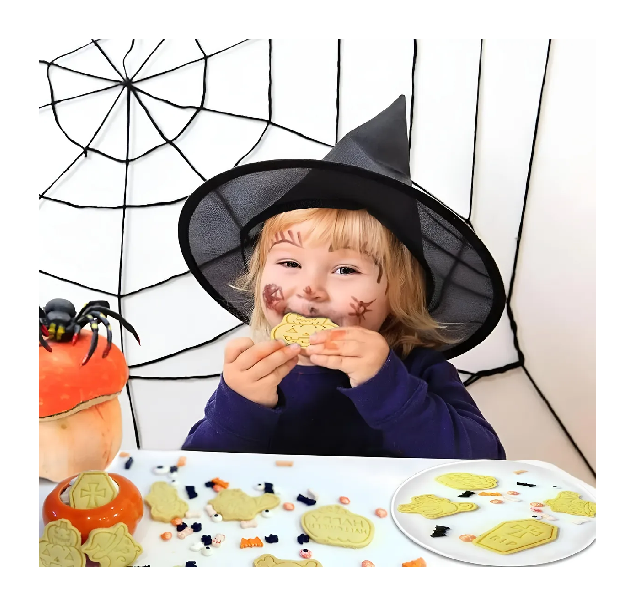 Pack X8 Molde Galleta Cortadores De Galletas De Halloween cortador-6