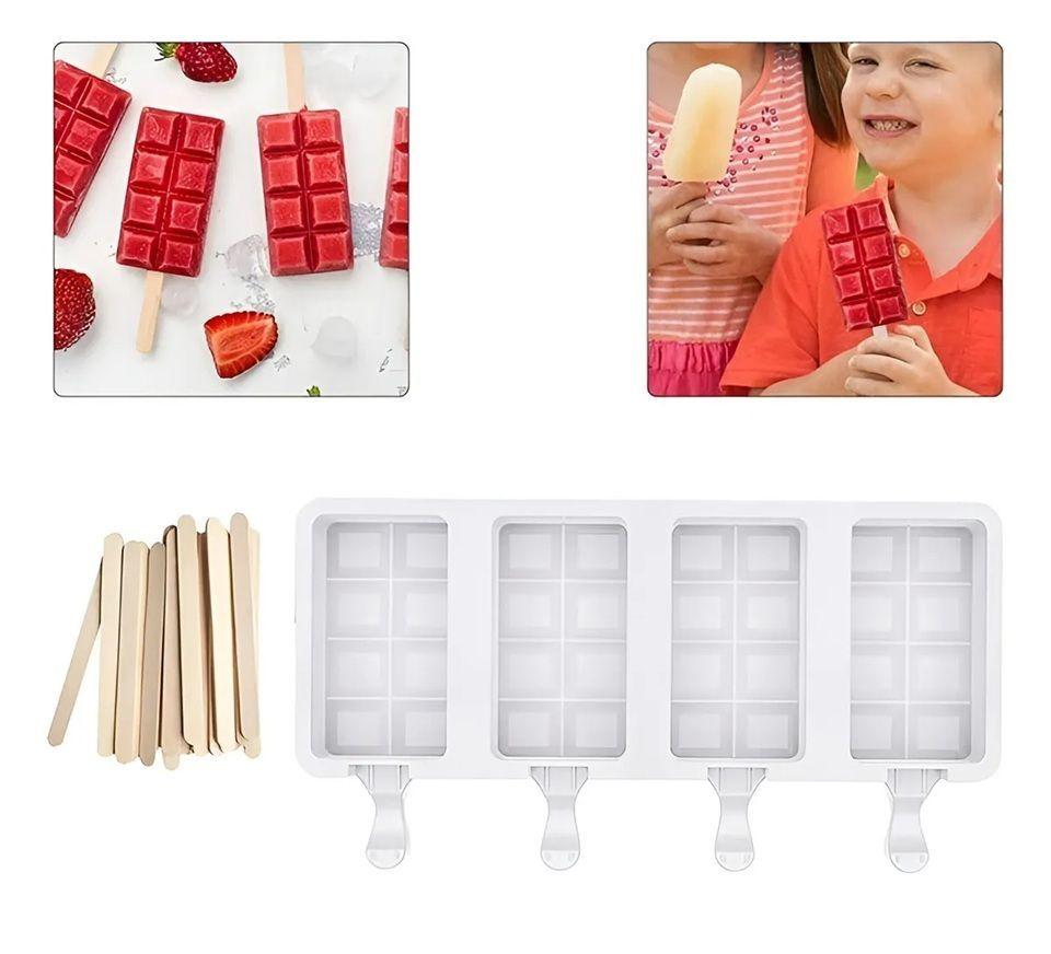 Pack X2 Molde De Silicona Para Helados Molde De Helado 051 Color Blanco moldes de silicona-4