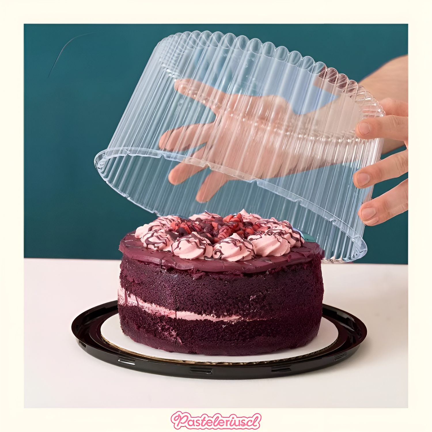 50 bandejas para tortas porta cupcakes soporte torta 22x13cm-2