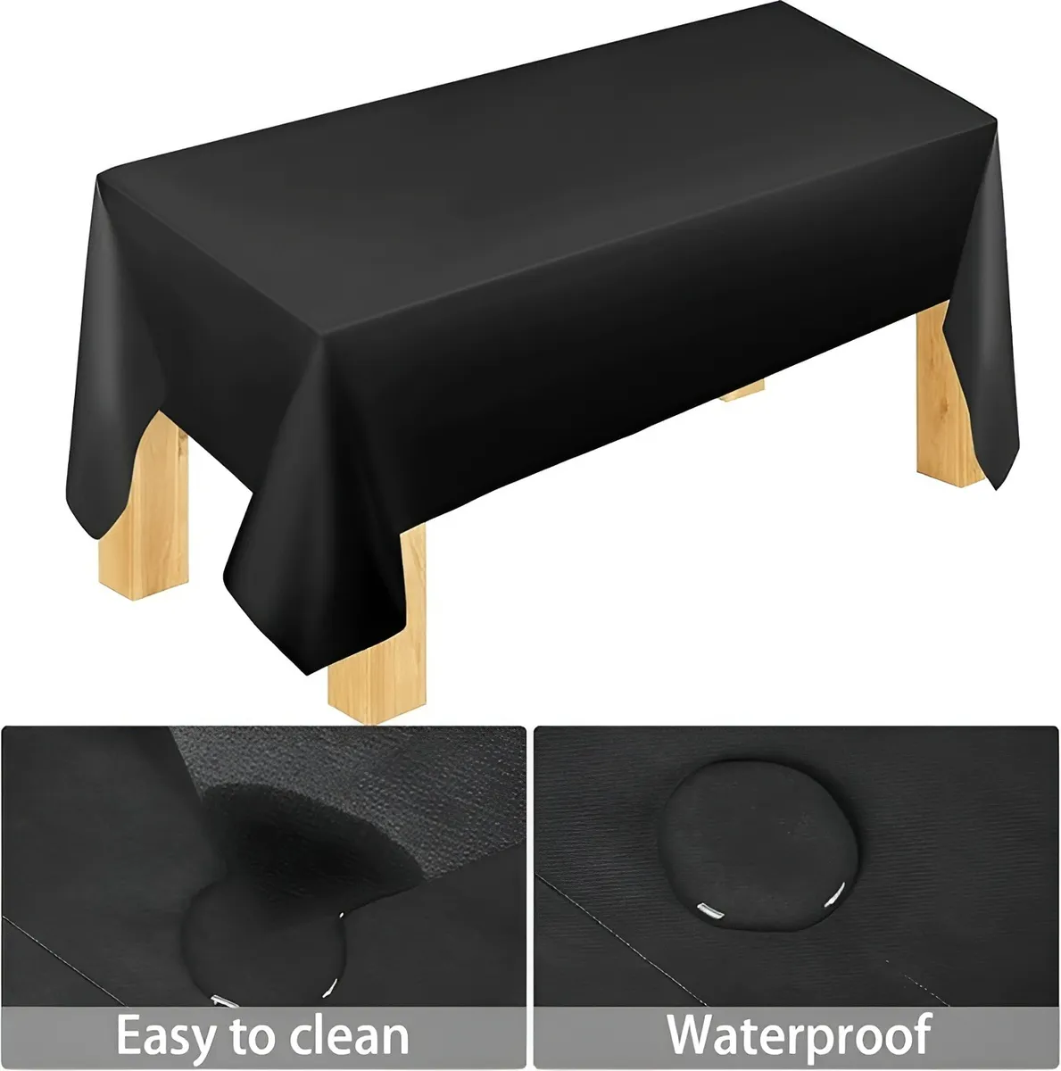 Set Cumpleaños Vaso Servilleta Plato Desechable 20 P/p Negro Negro-4