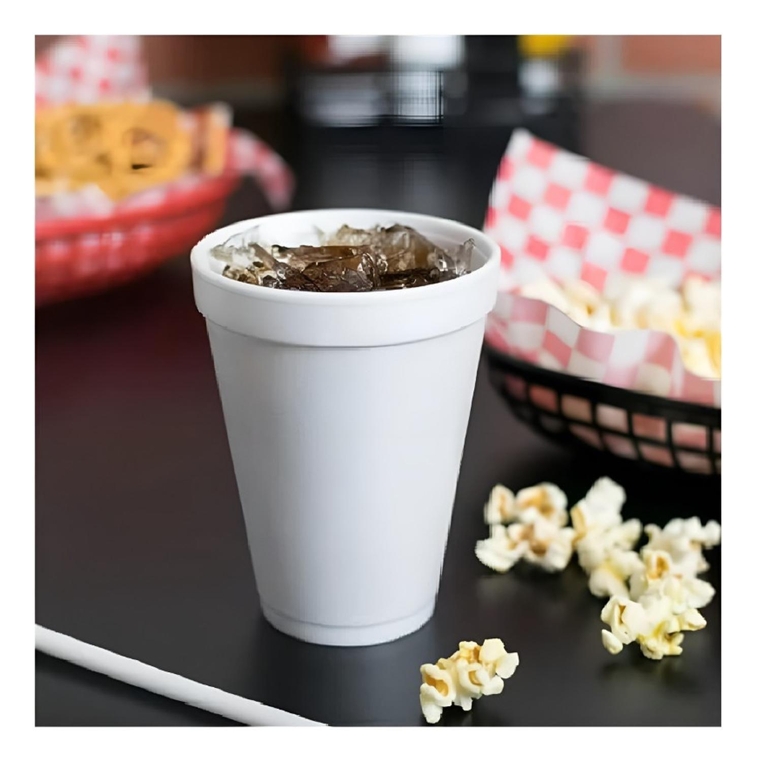 50 Vasos Desechables Plumavit Termico Vaso Cafe 10oz 296ml Blanco 8983-5