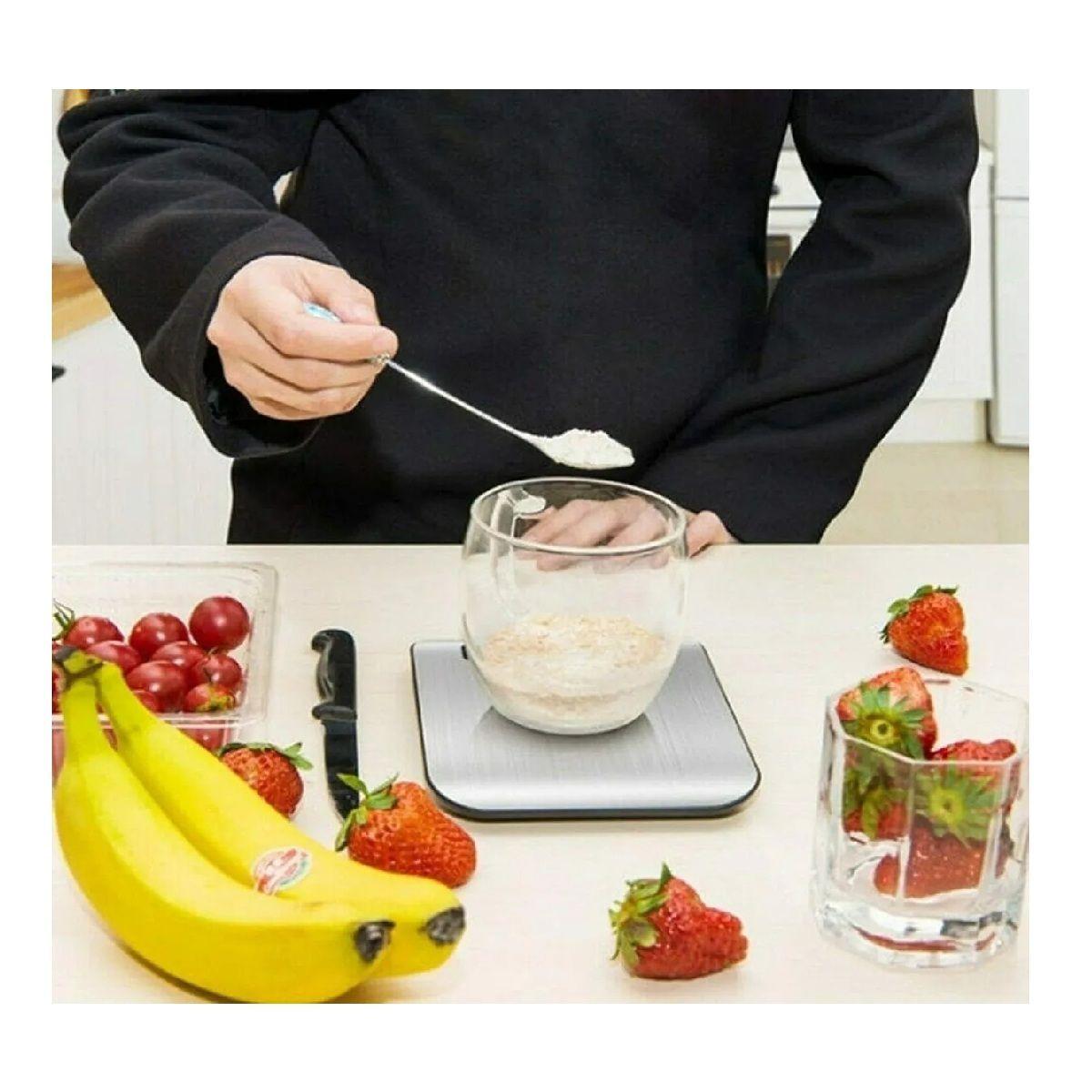 Balanza Digital Multiuso Pesa Digital Bascula Digital 299 Plateado 5 Kg-2