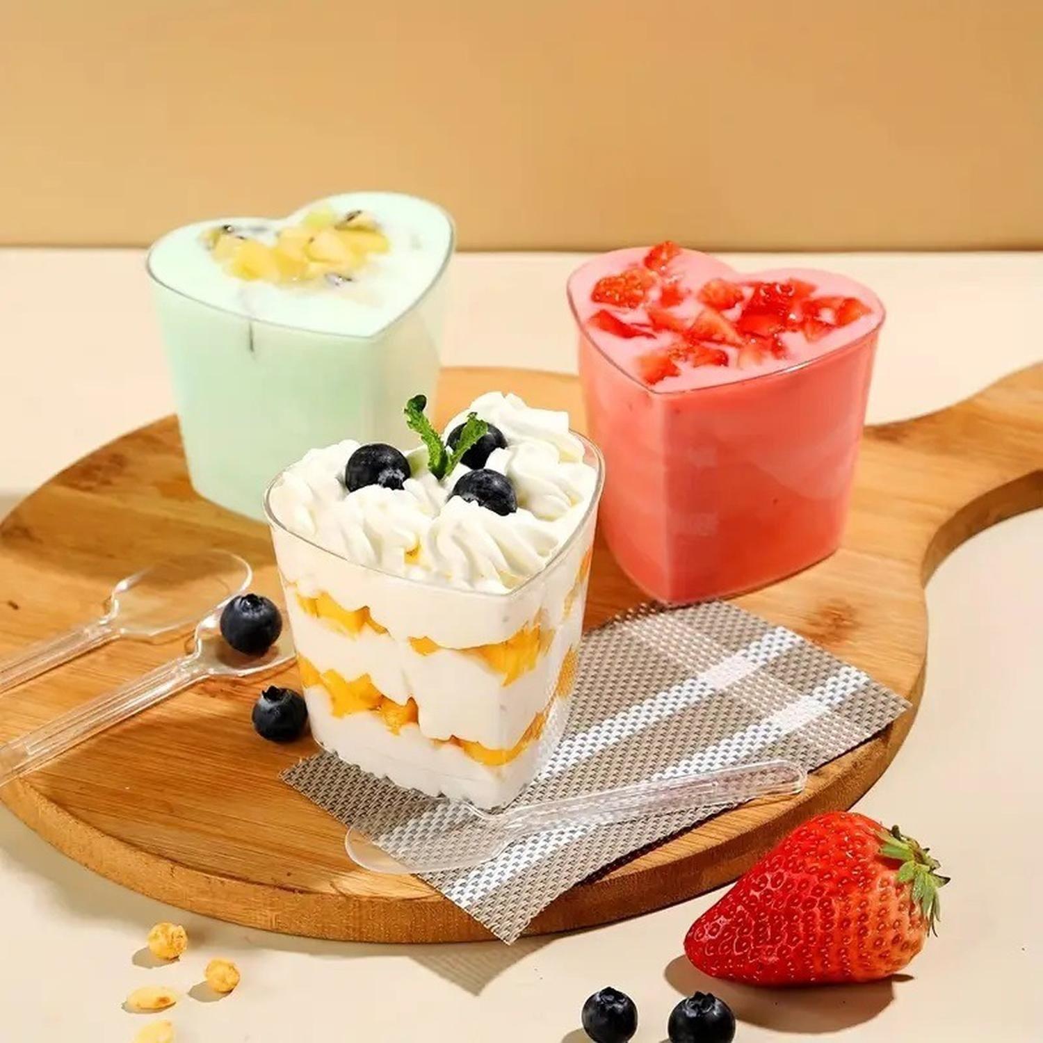 50 Cucharas Helado Cucharas Postres Cucharas Desechables-2
