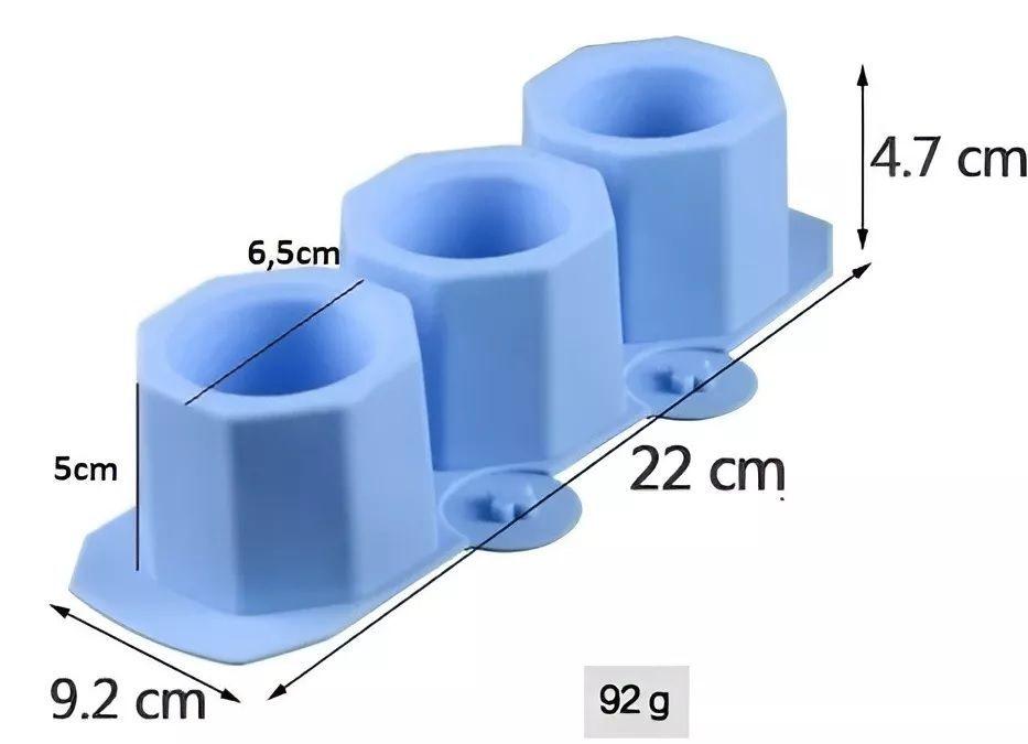 X3 Moldes De Silicona Maceta Yeso  x3-111056-1