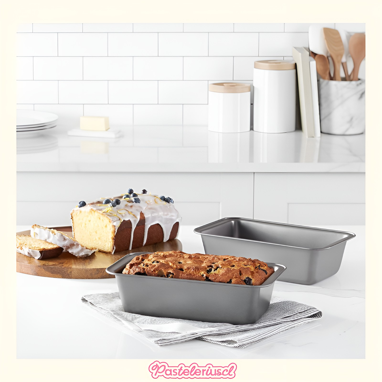 moldes para pan moldes queque Molde rectangular cocina 25cm-7